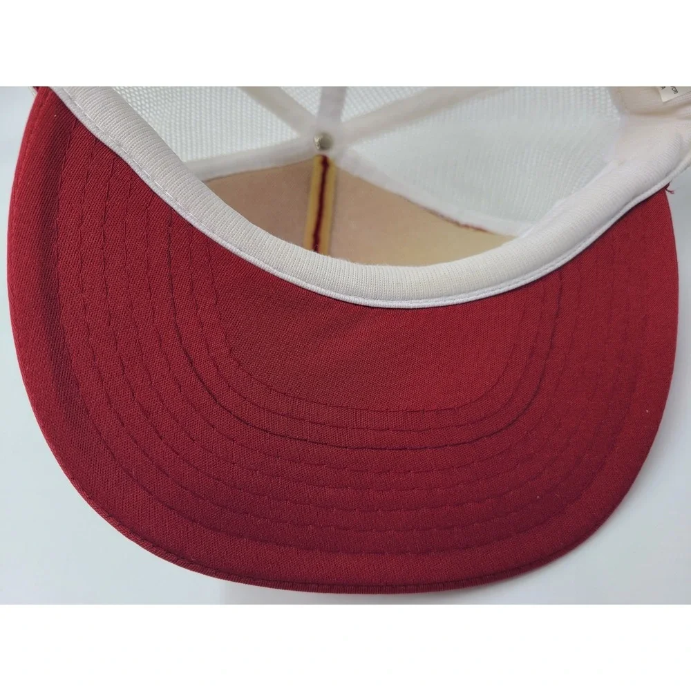 Vintage Ohio State University Buckeyes Mesh‎ Trucker Snapback Hat Cap NCAA Red